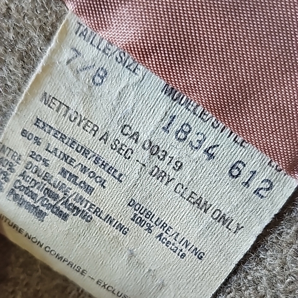 Vintage Camel Wool Trench Coat - Picture 7 of 15